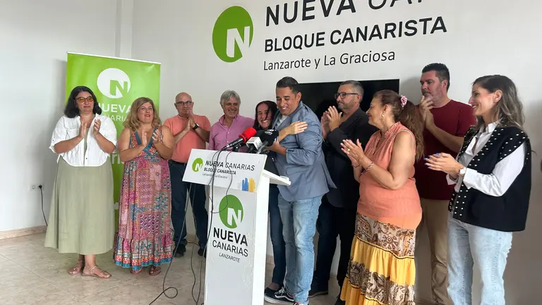 Rueda de prensa de Nueva Canaria.
