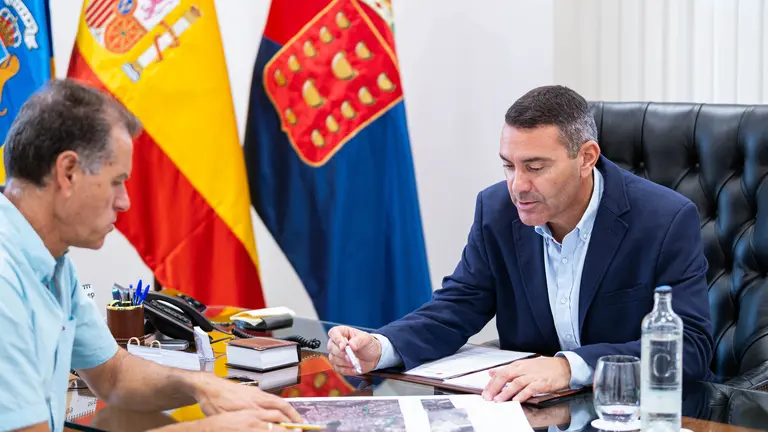 Presidente Oswaldo Betancort y Domingo Cejas.