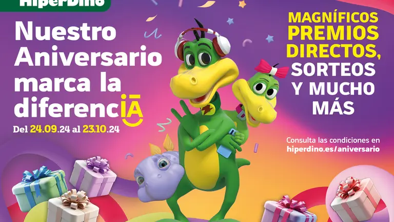HiperDino arranca su campaña de Aniversario.