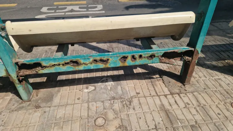 Parada de guagua. Imagen: PSOE Lanzarote.