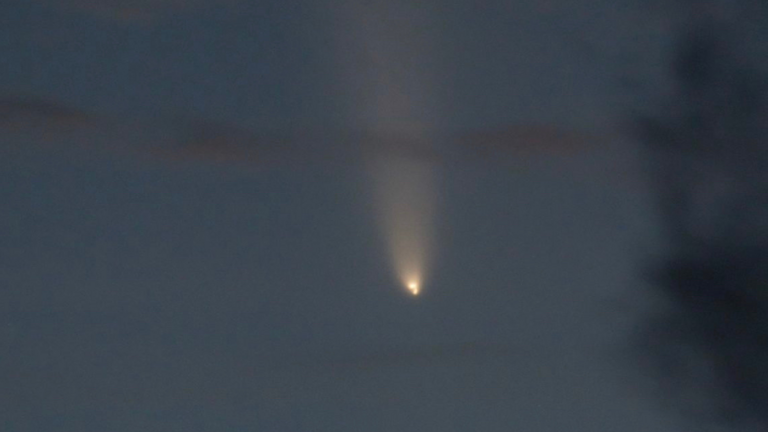 Cometa en Lanzarote. Imagen: Juan Méndez.