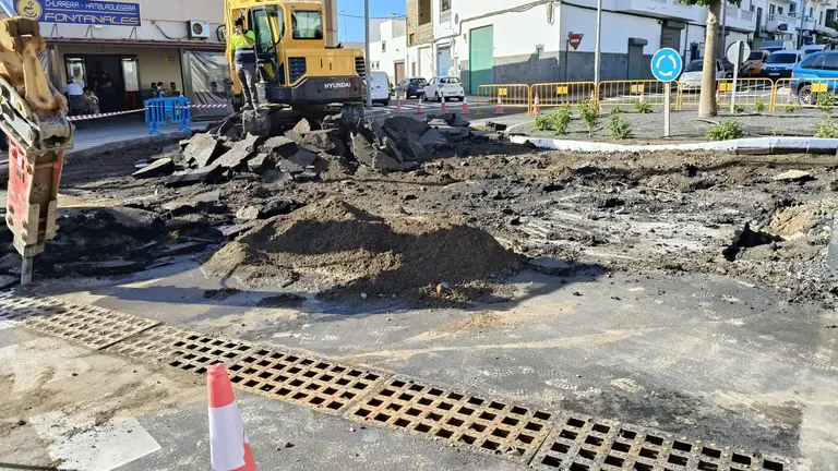 Rotura en la calle Tajaraste.
