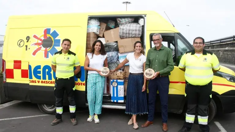 Envío de ayuda desde Lanzarote