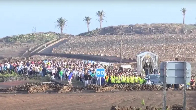 Bajada de La Virgen de Los Dolores en Lanzarote