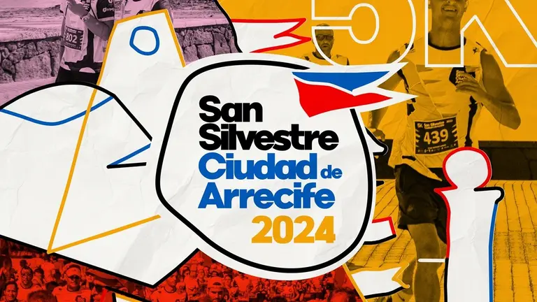 Cartel oficial de la San Silvestre Ciudad de Arrecife 2024