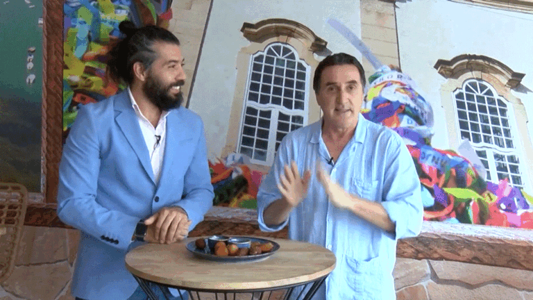 Robson Vidal y Domingo Rivero en Saboreando Lanzarote