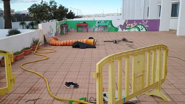 Obras en aljibes de colegios