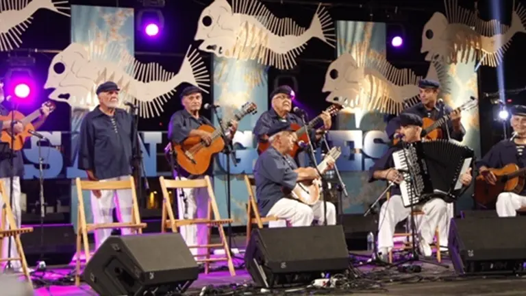 Parranda Amigos de Porto Naos, en una celebración pasada de las Fiestas de San Ginés, en la capital de Lanzarote