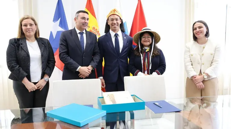 Un momento de la visita