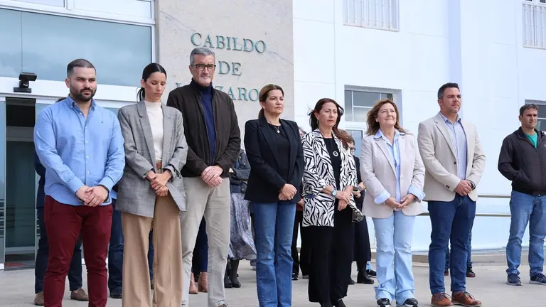Minuto de silencio por las víctimas del 11M en el Cabildo de Lanzarote