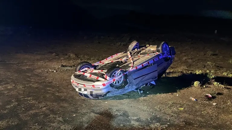 El coche tras el accidente