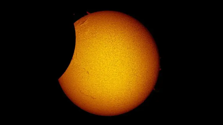 Imagen de un eclipse del Astrofísico de Canarias