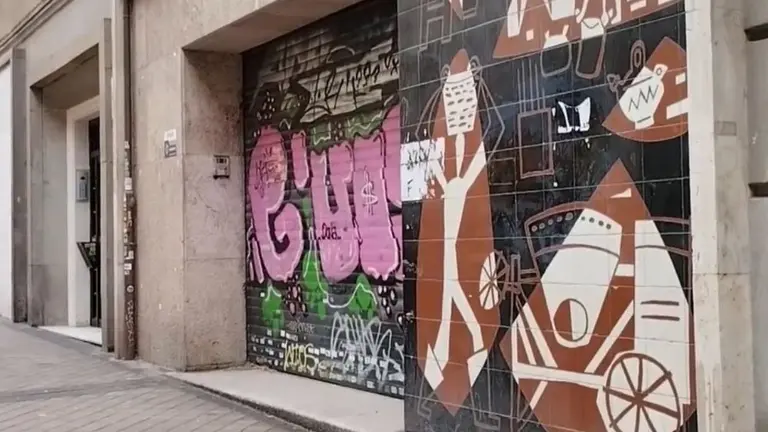 Mural de César Manrique en Madrid