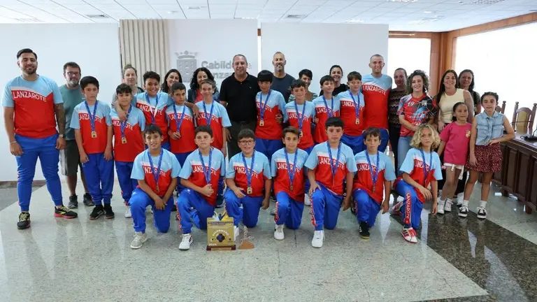 Recibimiento en el Cabildo