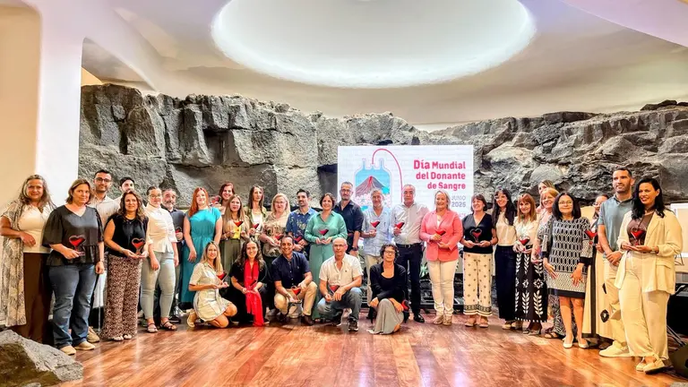 Foto familia acto