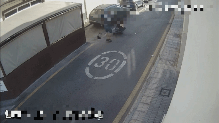 Momento del apuñalamiento