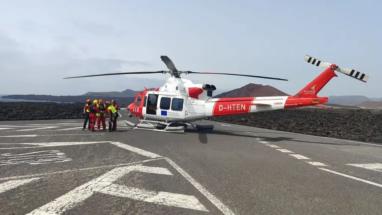 Un momento del rescate