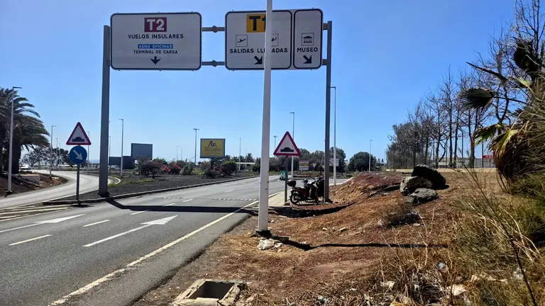 Estado actual de los alrededores aeropuerto de Lanzarote