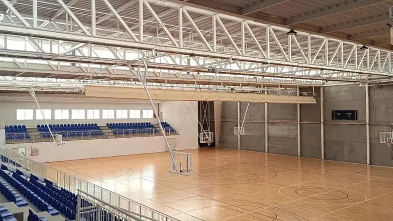 Interior del pabellón deportivo