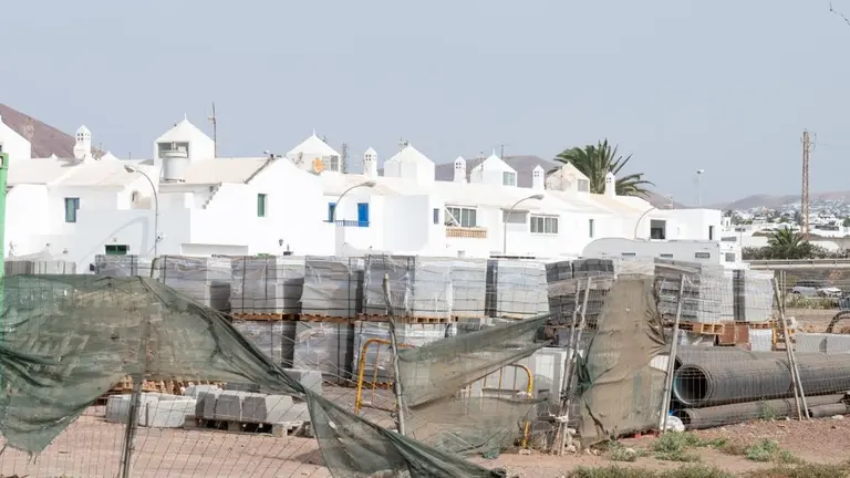 Obras en el barrio de Tinasoria