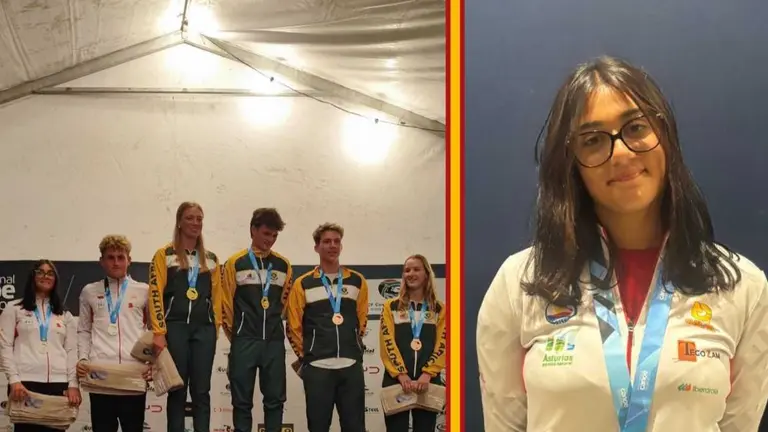 La lanzaroteña Ariadne Giménez, integrante del Club de Piragüismo Marlines de Lanzarote