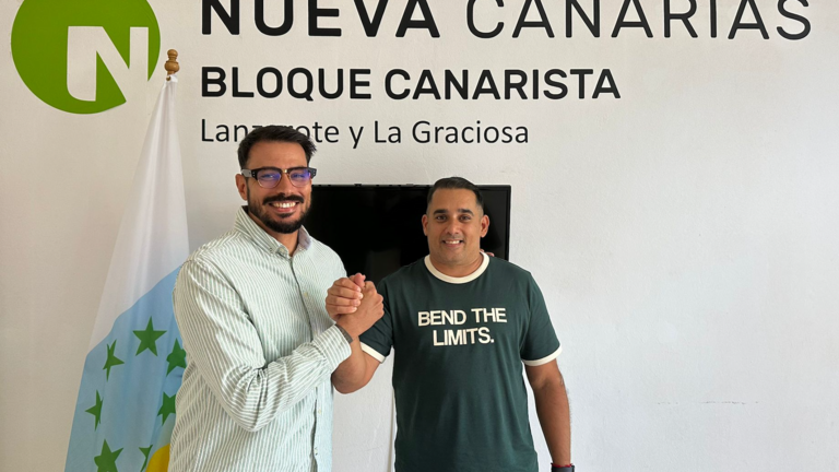 Yoné Caraballo da la bienvenida al nuevo Secretario Insular de la Juventud Canarista