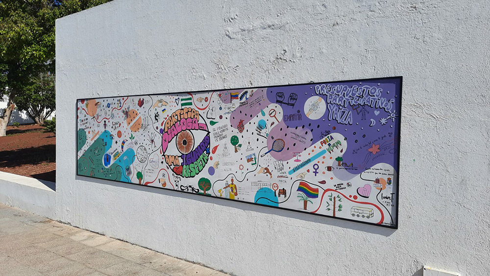 El mural ya concluido