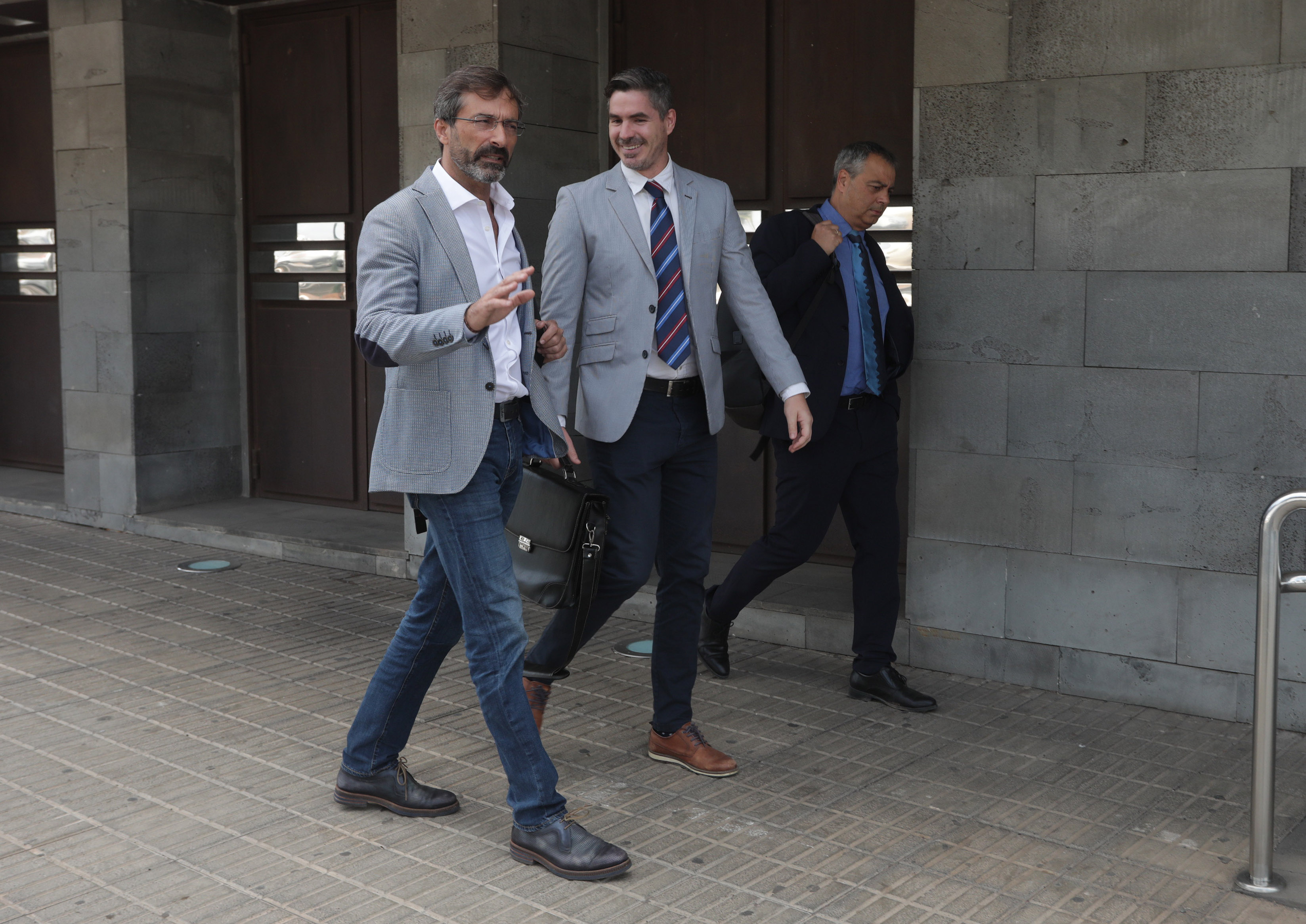 Pedro San Ginés llaga a los juzgados, este viernes (FOTO: José Luis Carrasco)