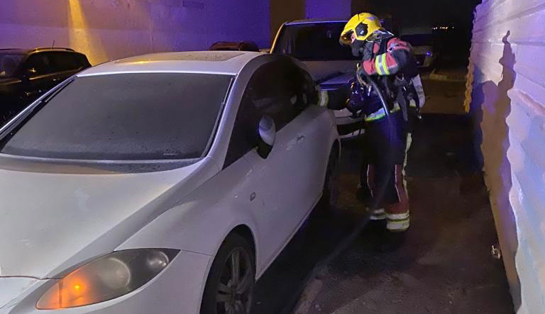 Incendio vehículo en Arrecife