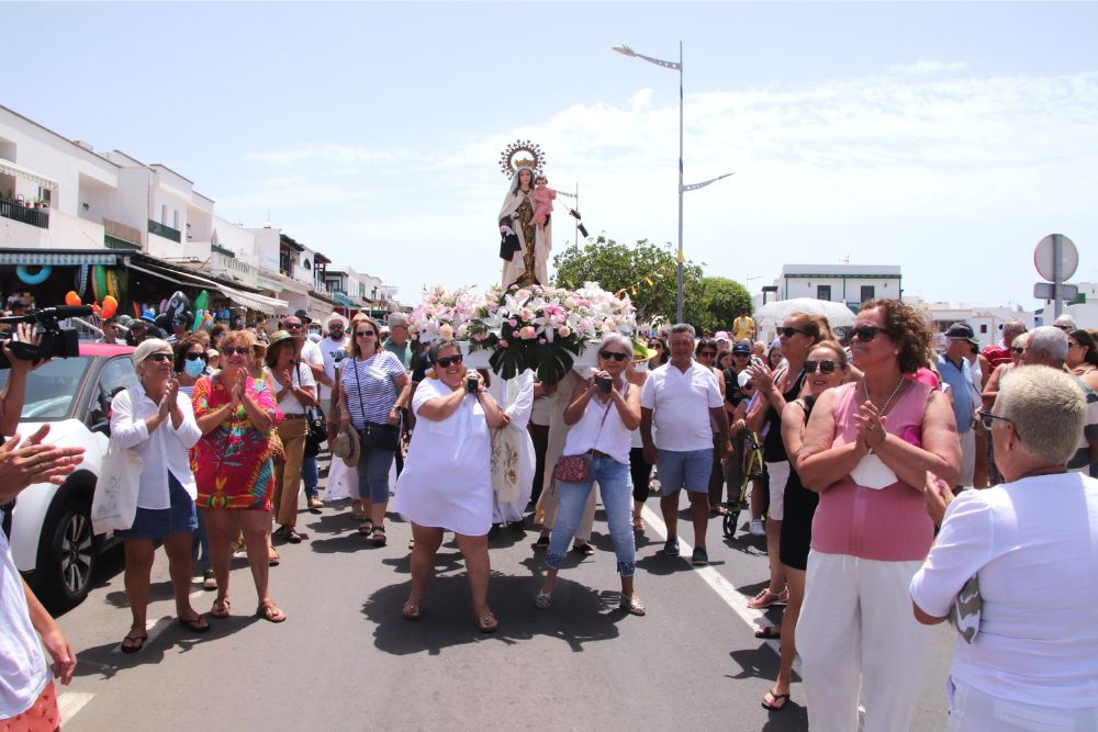 Procesión de la Virgen del Carmen en Playa Blanca