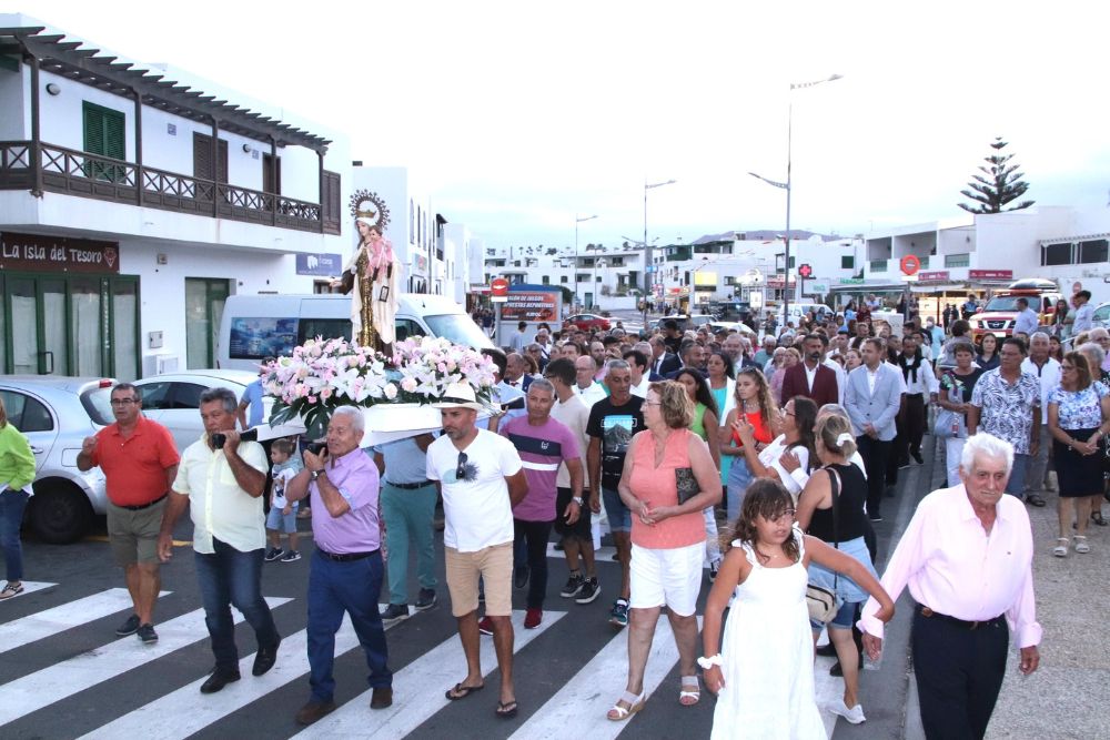 Procesión de la Virgen del Carmen en Playa Blanca