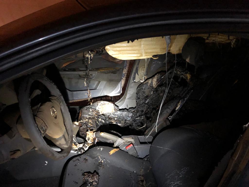 Coche quemado en Arrecife