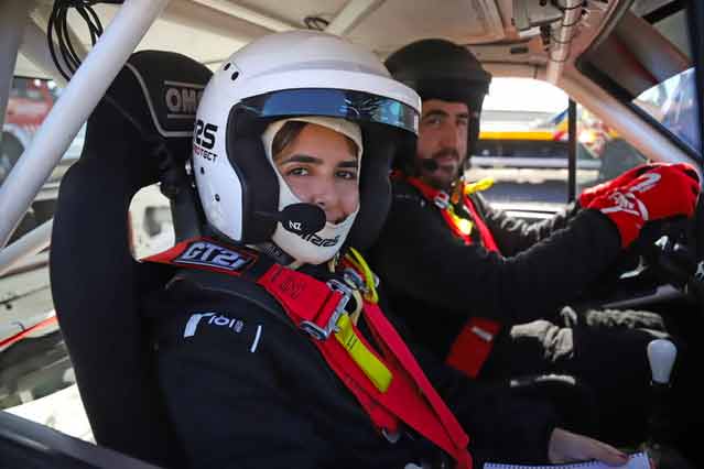 Martina Pérez Montesdeoca, copiloto en el 43º Rallye Orvecame-Isla de Lanzarote