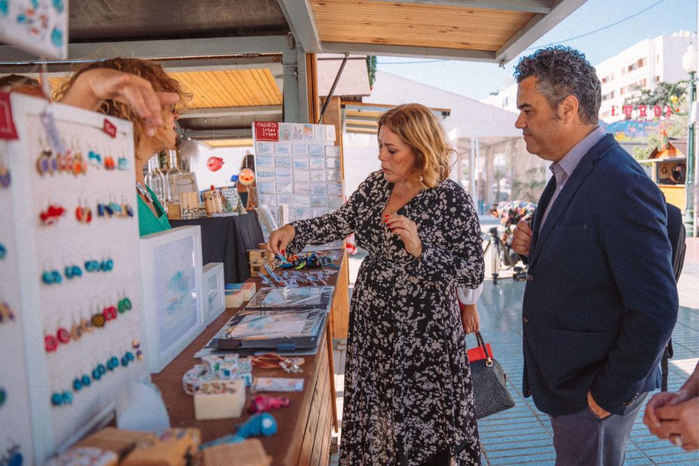 Inauguración de mercadillo navideño de Arrecife