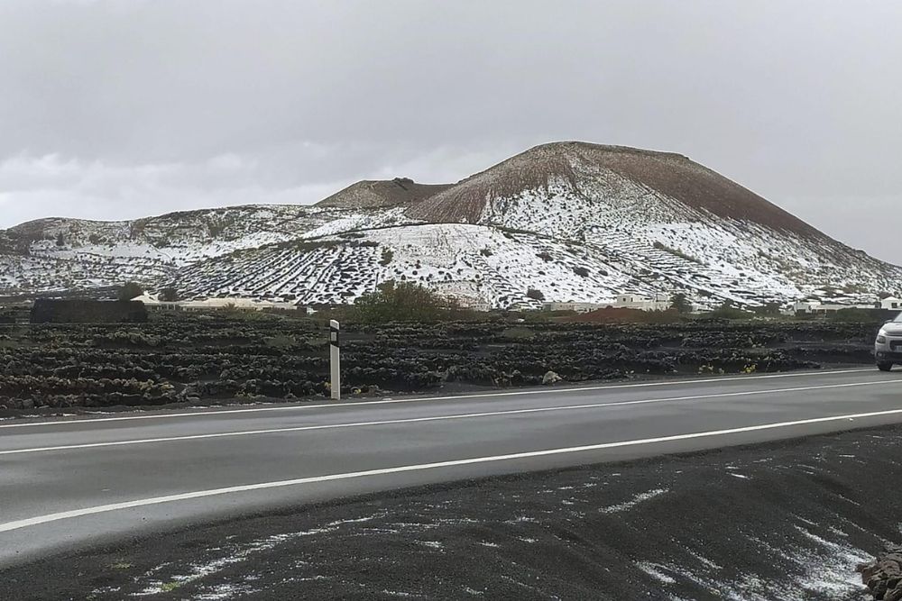 Granizada en Lanzarote
