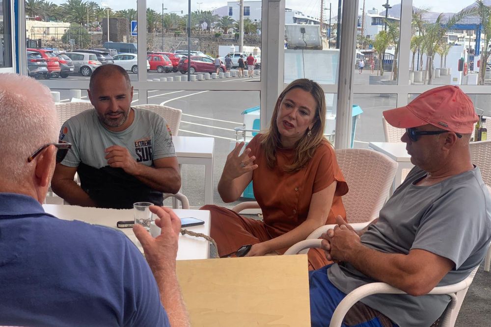 Dolores Corujo en Playa Blanca