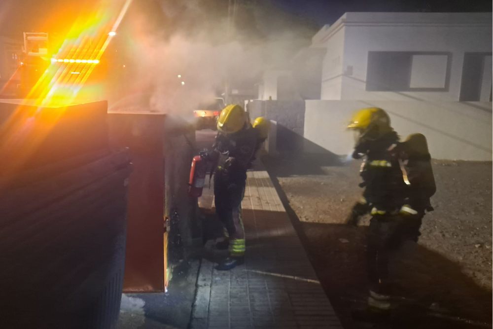 Incendio del contenedor