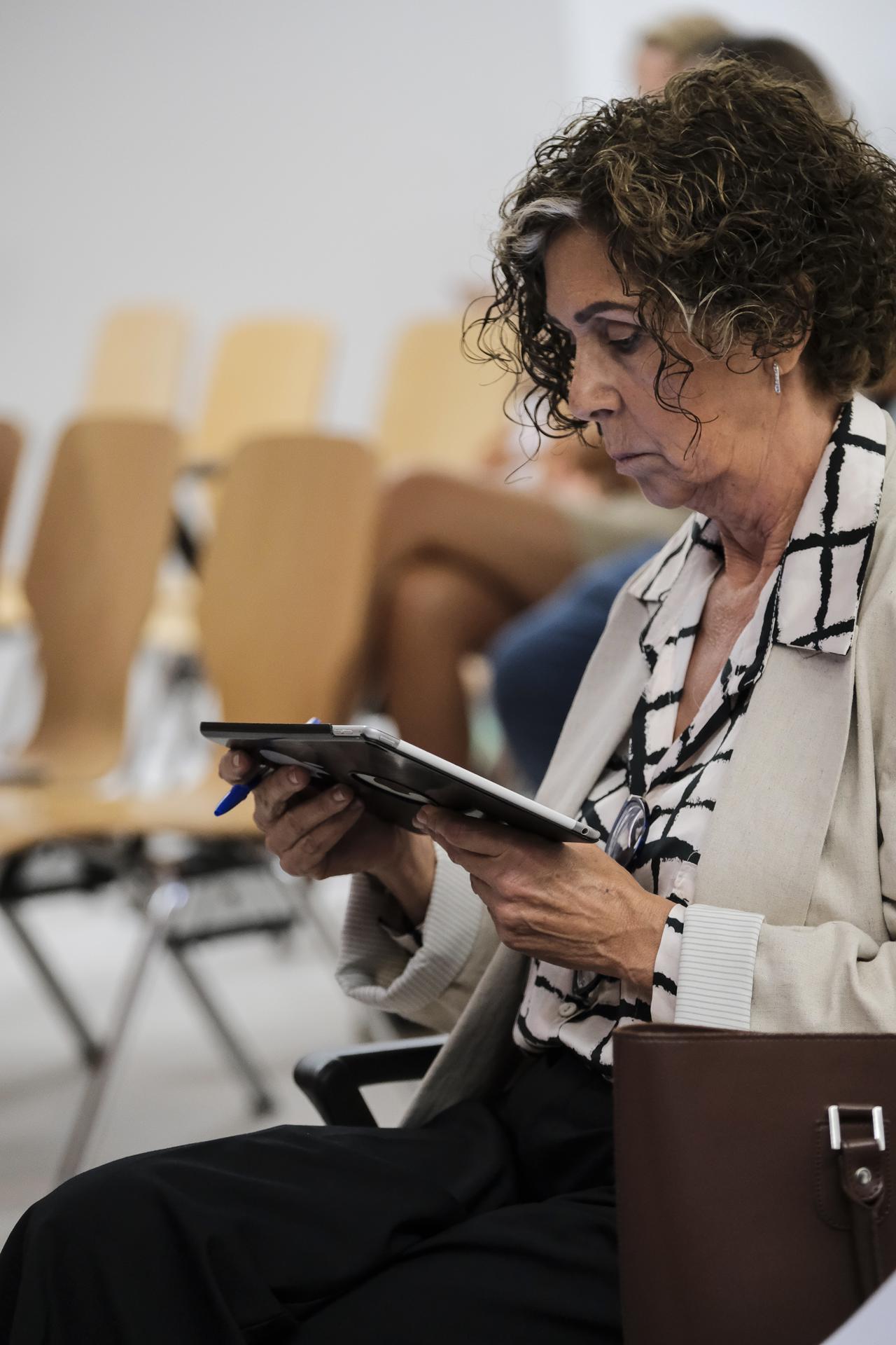 María Isabel Déniz en un momento del juicio del Caso Jable.