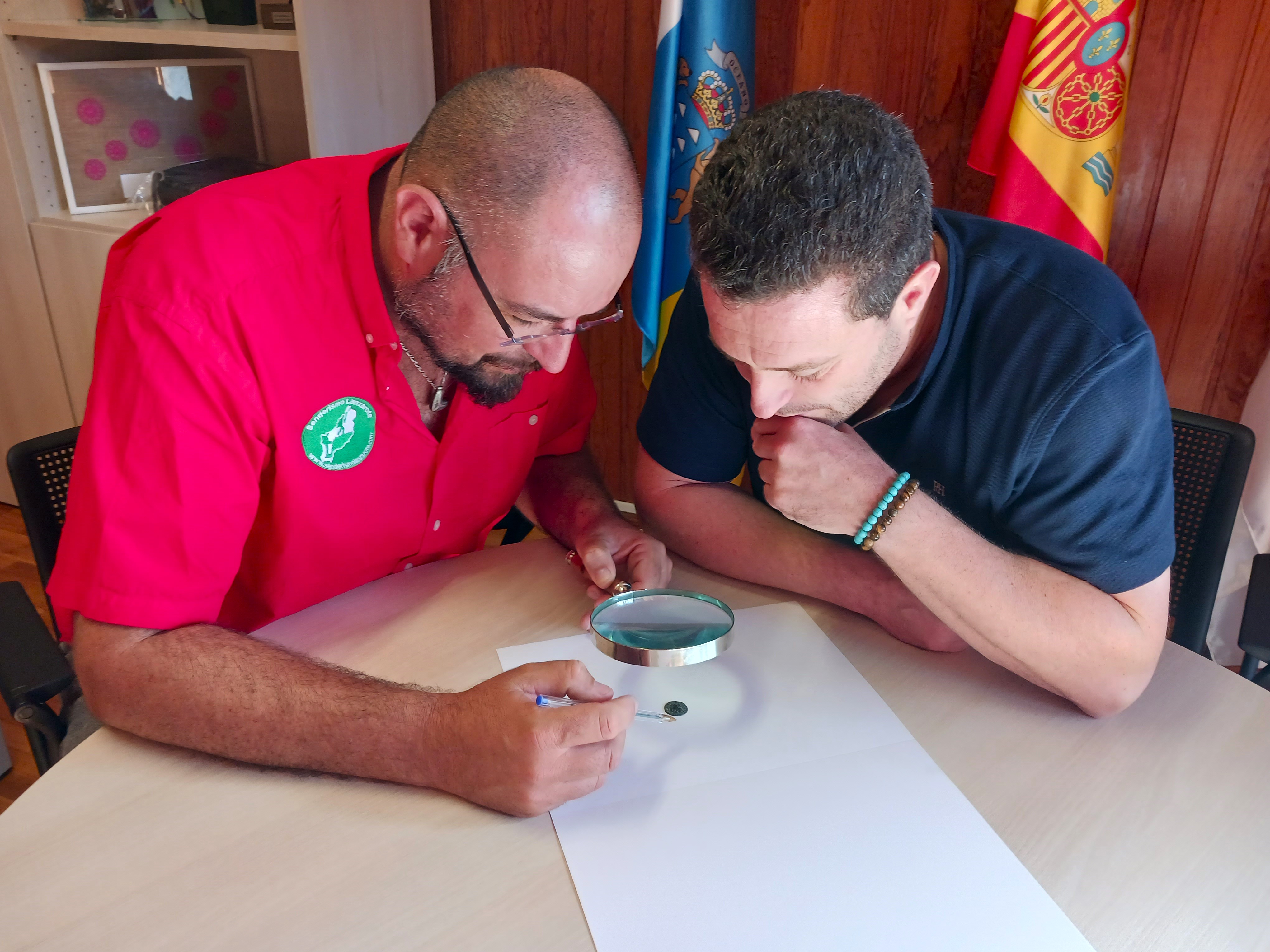 Óscar Noda e Ignacio Romero en sede de Alcaldía.