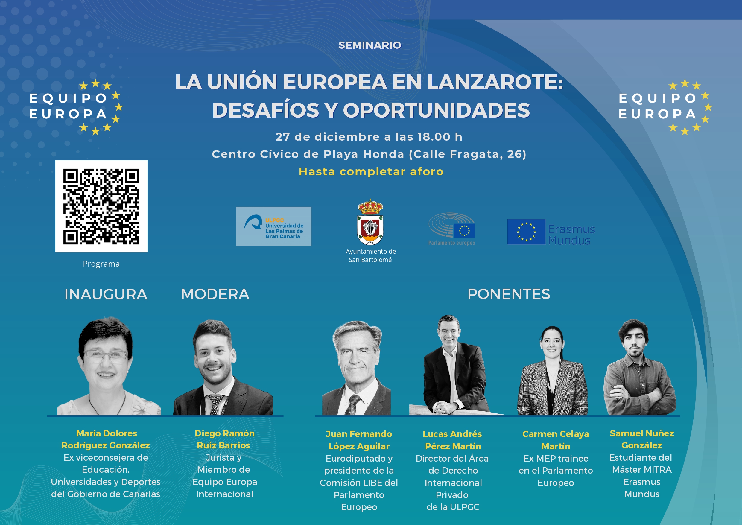 Cartel de la mesa redonda.
