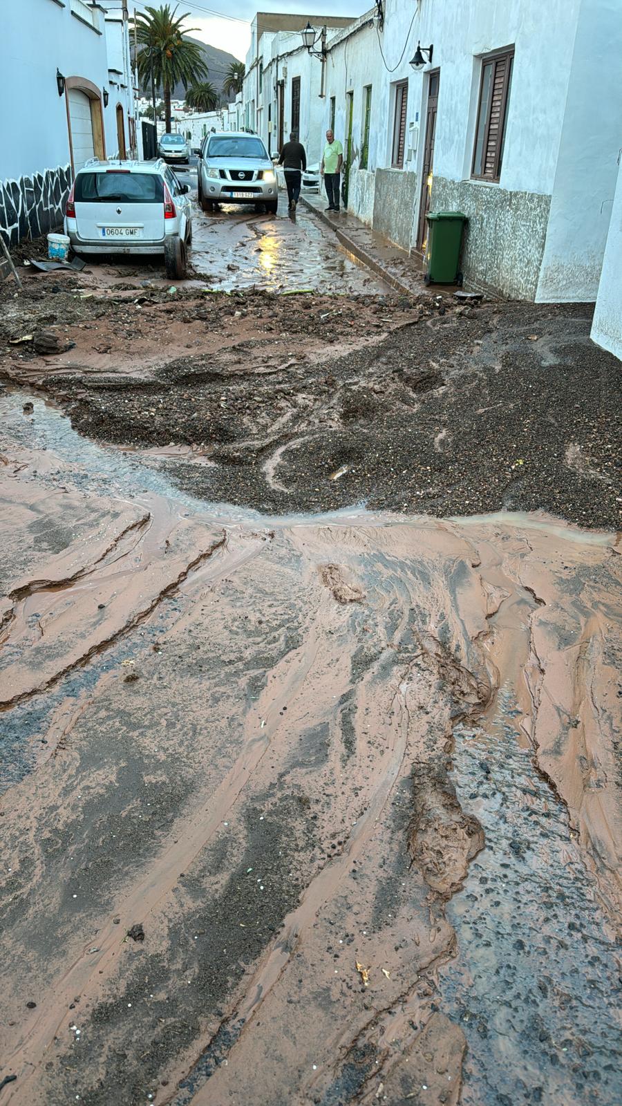 Lluvias en Haría.