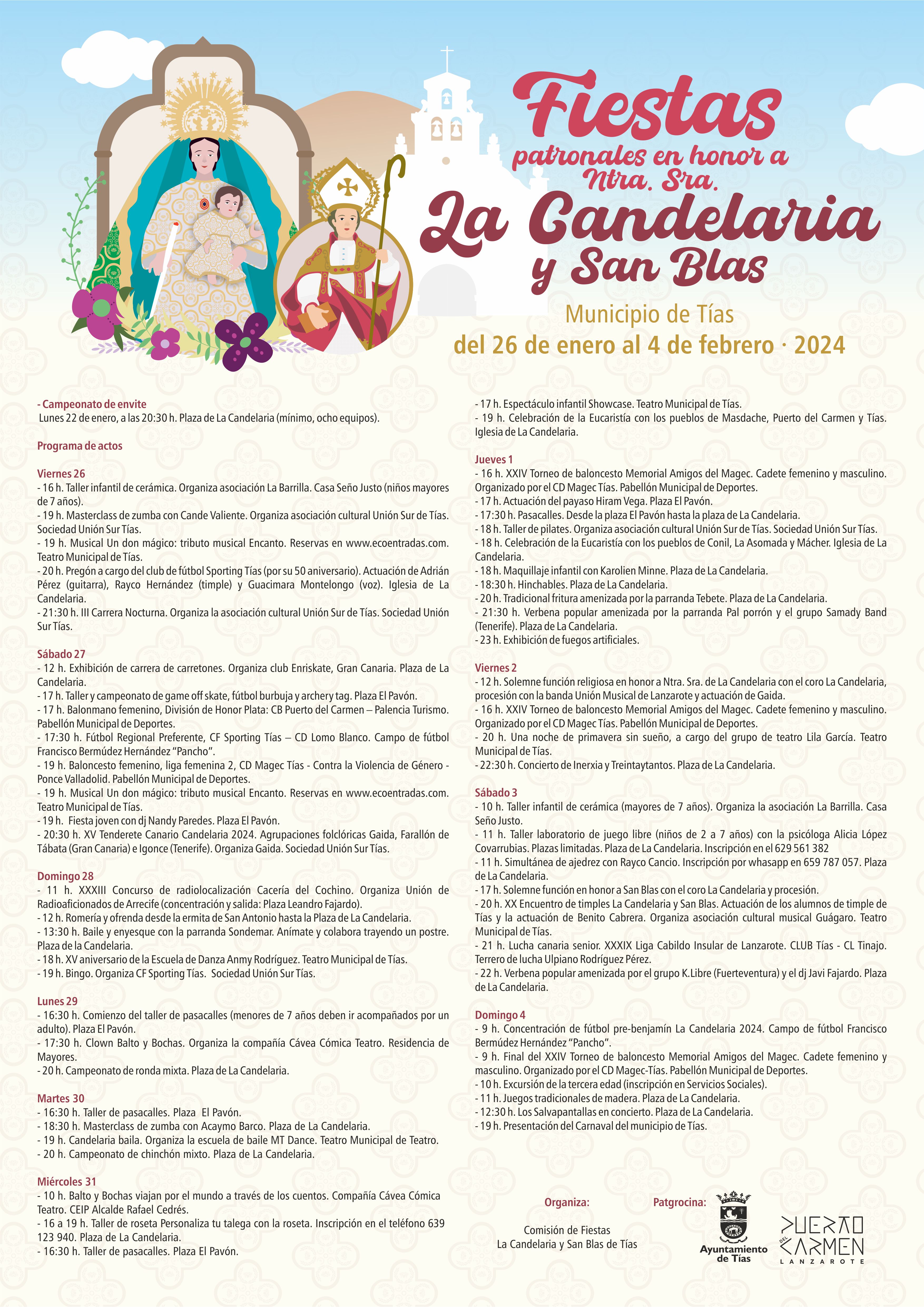Fiestas de La Candelaria y San Blas 2024.