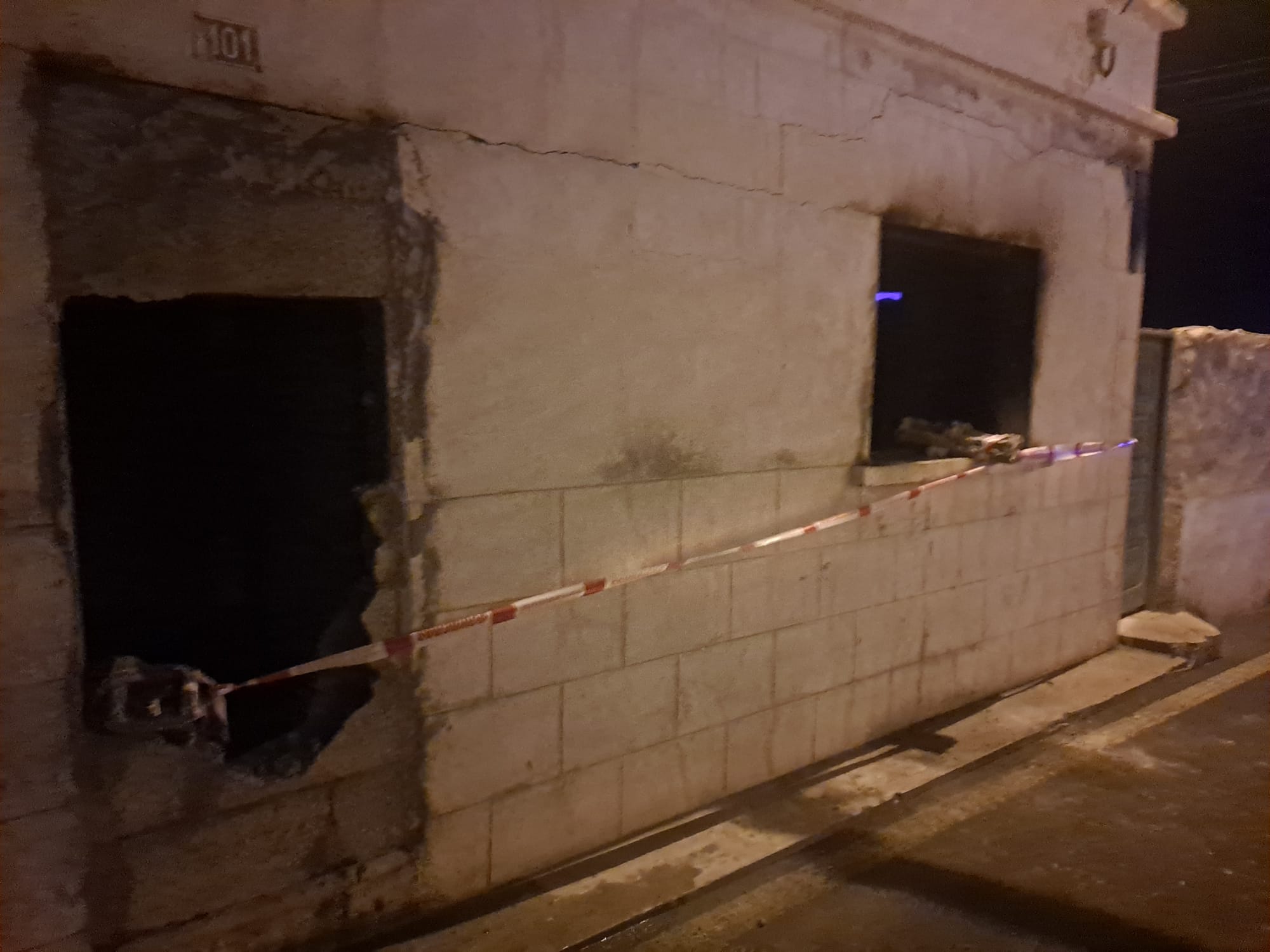Incendio en vivienda abandonada de Arrieta.
