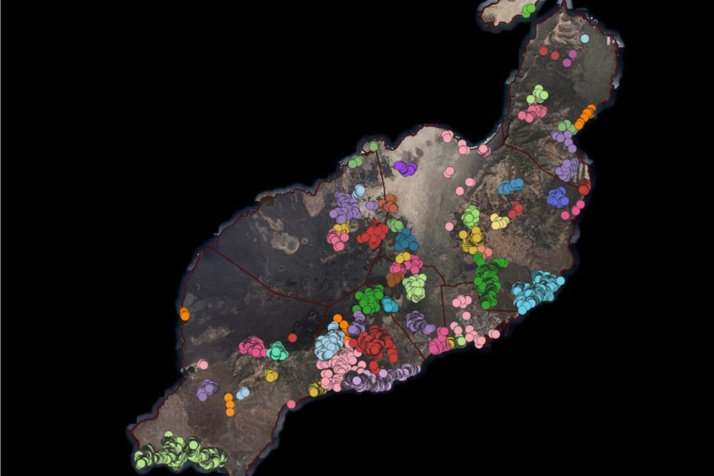 Mapa con la distribución de las piscinas