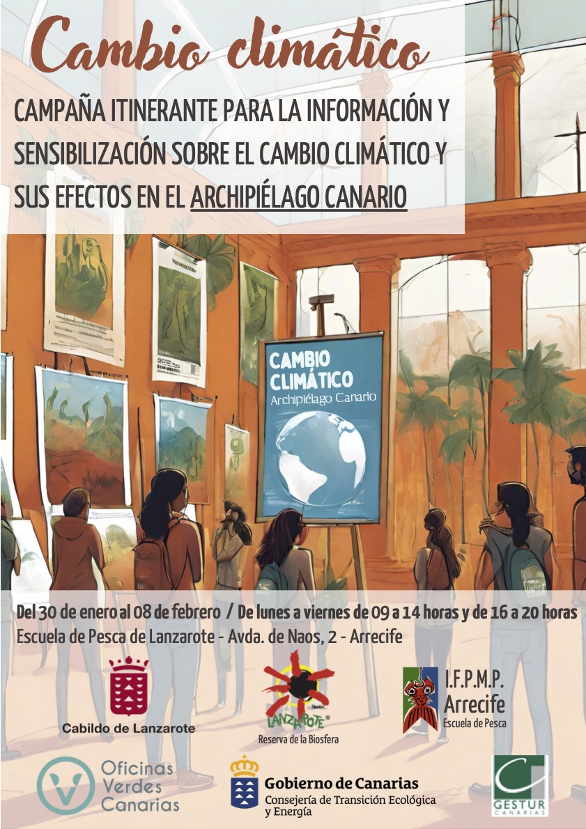 Cartel. Exposición Cambio Climático.