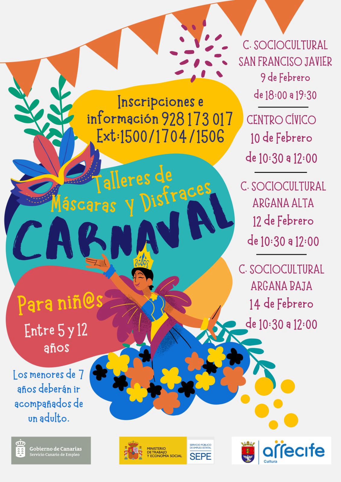 Cartel Carnaval Arrecife 2024.