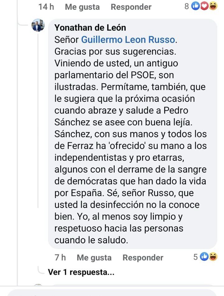 Mensaje de Yonathan de León.