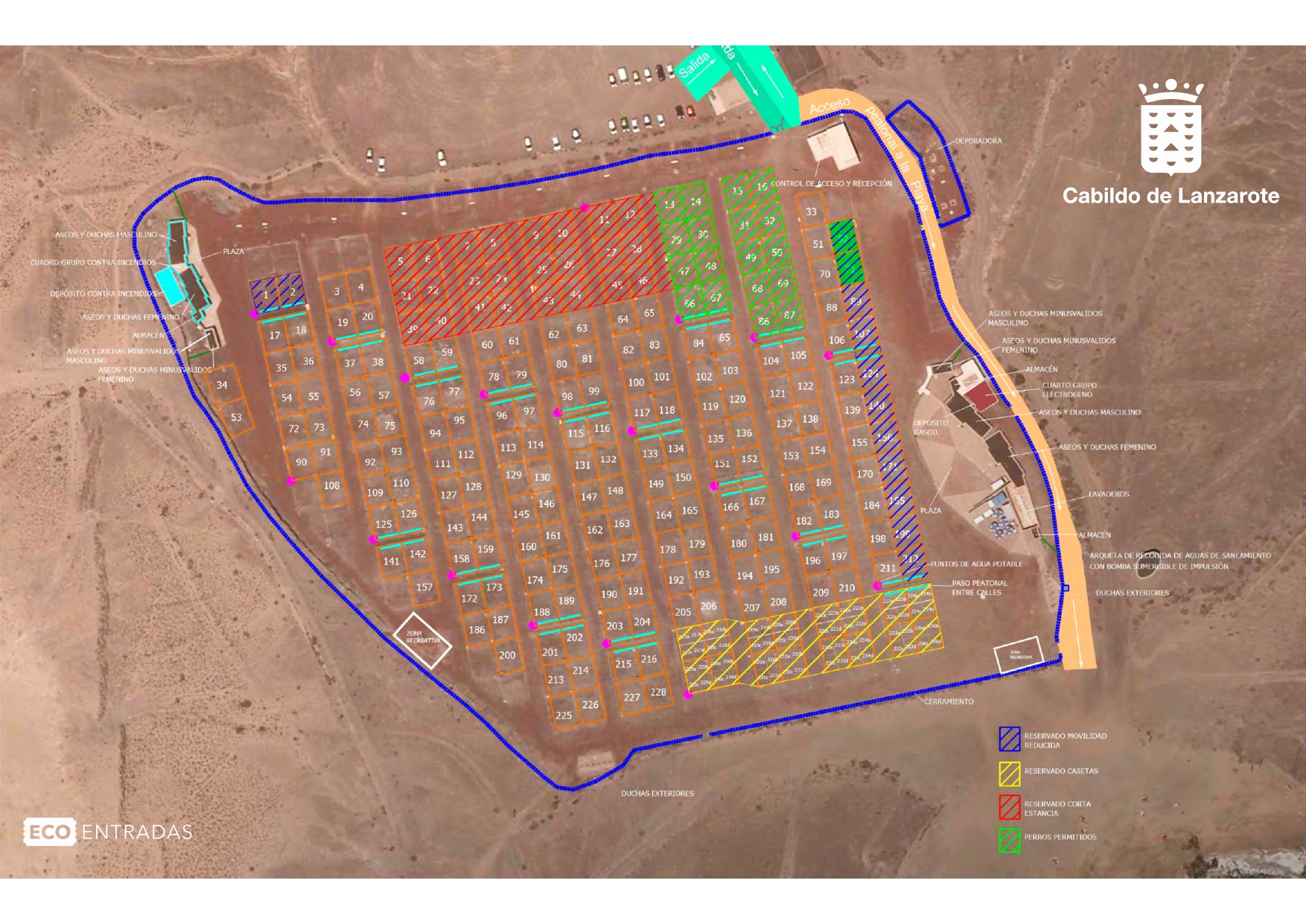 Plano Área de Acampada.