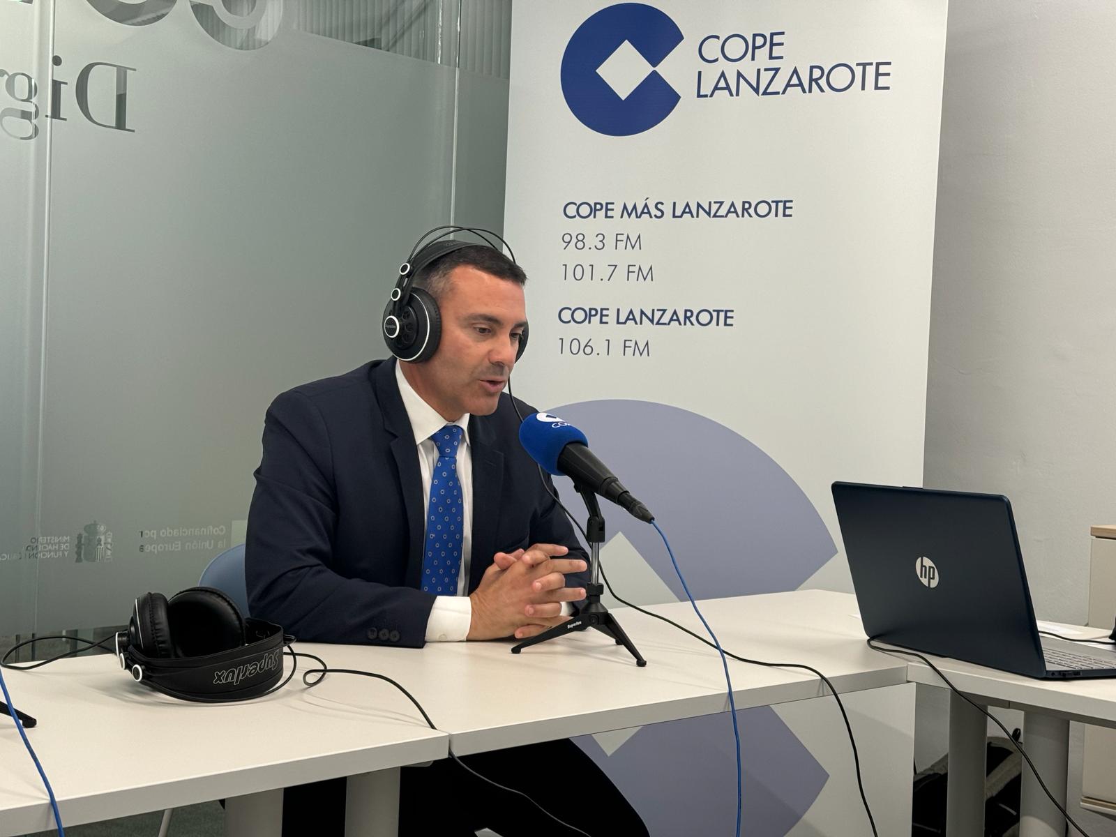 Oswaldo Betancort en Herrera en COPE Lanzarote.