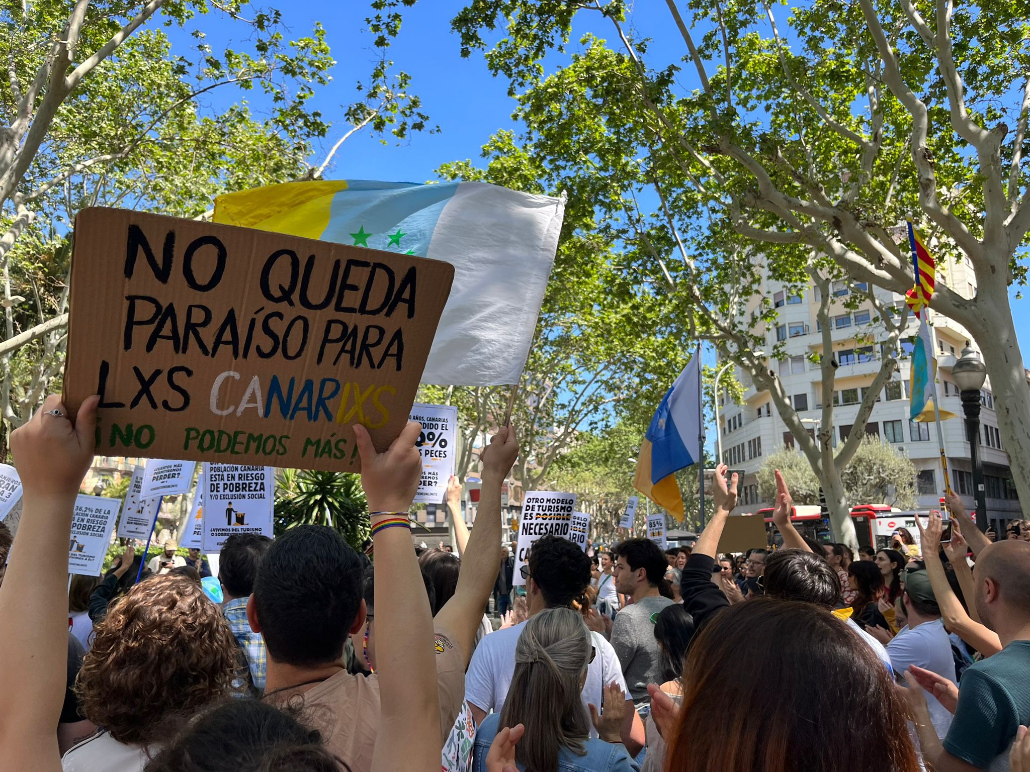 Manifestación en Barcelona.